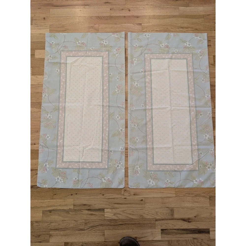 Vintage Bill Blass Springmaid No-Iron Percale King Pillow Case Set Of 2 38